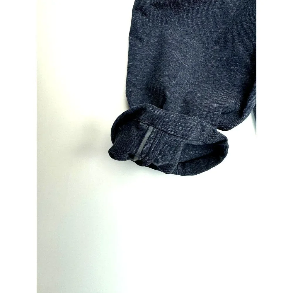 Lululemon ABC Pant Slim Tech Canvas Mens 33 EUC‎ Pockets Stretch Flat Front Blue